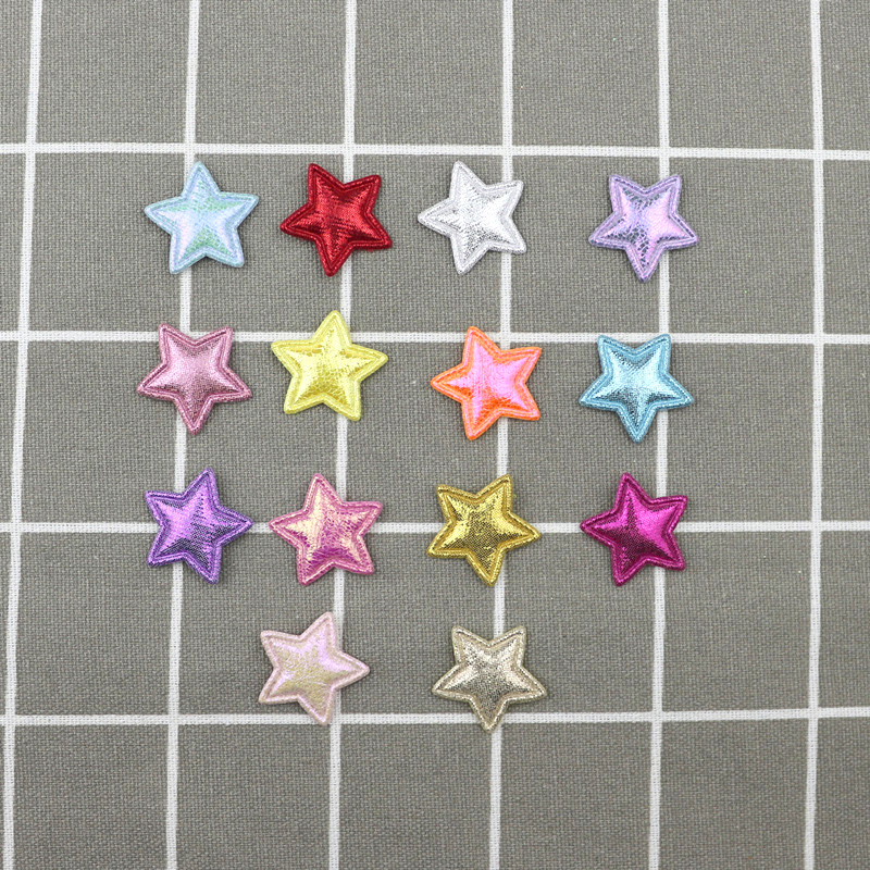 Estrellas de Pana Brillante de 2.5cm - Componentes para Fabricación de Accesorios de Pelo, Ropa y Manualidades - Proveedor Mayorista