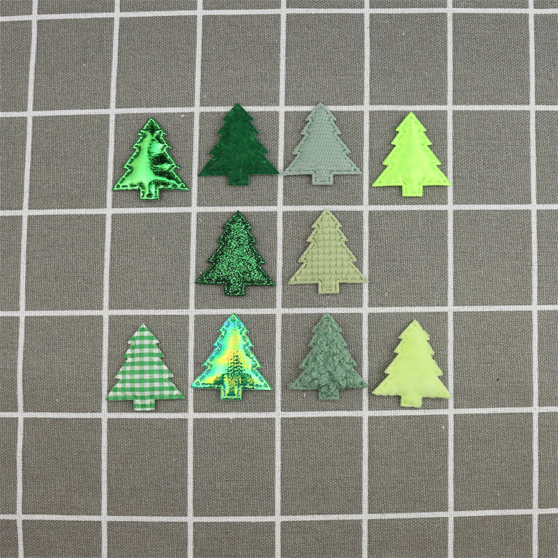 Árboles de Navidad Verdes para Manualidades - Componentes para Fabricación de Accesorios de Pelo, Gorros, Regalos y Decoración Navideña - Proveedor Mayorista