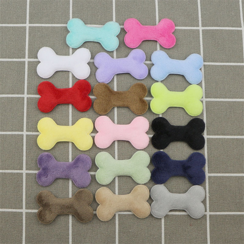 Huesos de Felpa para Mascotas de 4.8cm - Componentes para Fabricación de Accesorios para Mascotas, Ropa, Juguetes y Manualidades - Proveedor Mayorista