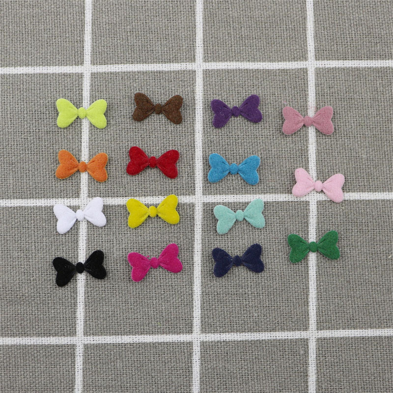 Moños de Tela Aterciopelada de 1.5cm - Componentes de Precisión para Fabricación de Accesorios de Pelo, Ropa, Calzado y Manualidades - Proveedor Mayorista 