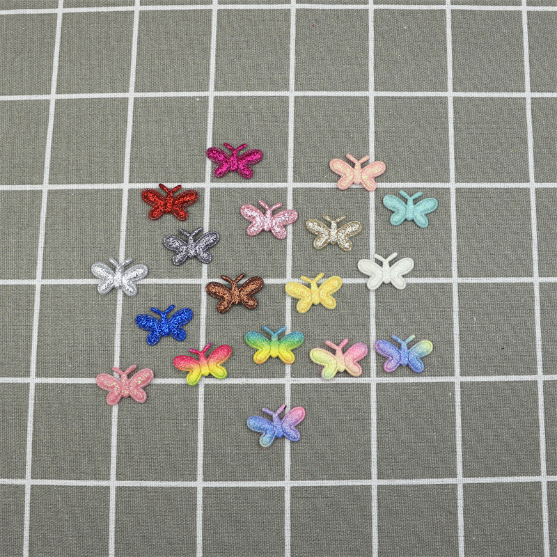 Mariposas Brillantes de Colores con Purpurina - Componentes para Fabricación de Accesorios de Pelo, Juguetes y Manualidades - Proveedor Mayorista
