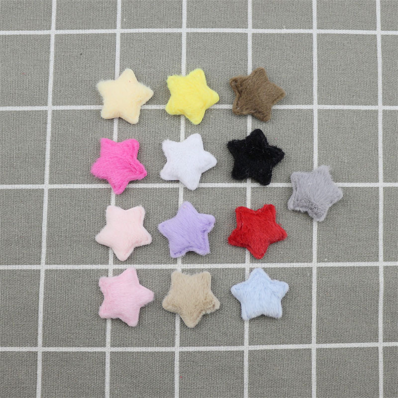 Estrellas de Piel Sintética de 2.8cm - Componentes para Fabricación de Accesorios de Pelo, Ropa de Muñecas y Manualidades - Proveedor Mayorista