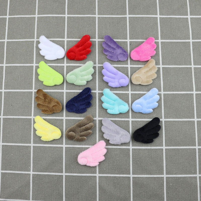 Alas de Ángel de Felpa Doble Cara de 4cm - Componentes para Fabricación de Accesorios de Pelo, Ropa y Manualidades - Proveedor Mayorista