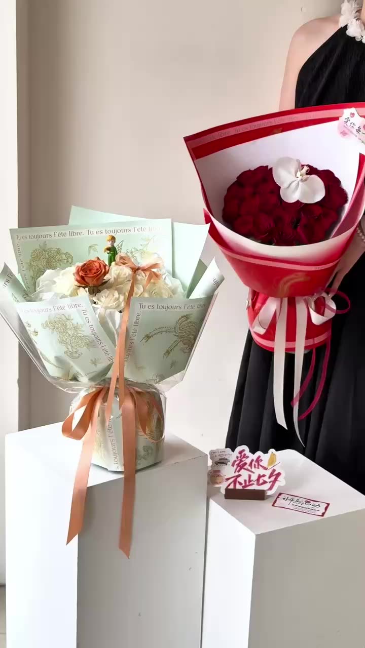 Papel para Envolver Flores Jinfenghuang - Papel Perla Extra Grueso Impermeable - 100 Hojas - Venta al por Mayor para Florerías y Mayoristas