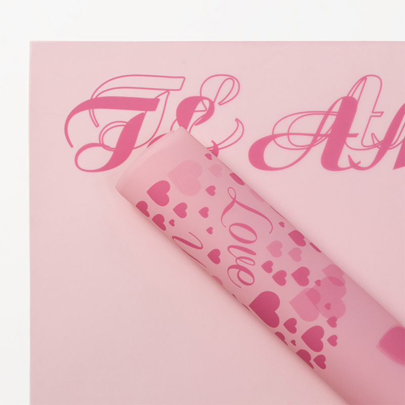 Papel de Regalo para Flores 'Qixi' y San Valentín - Acabado Mate, Impermeable y de Gran Espesor - Para Mayoristas y Floristerías 