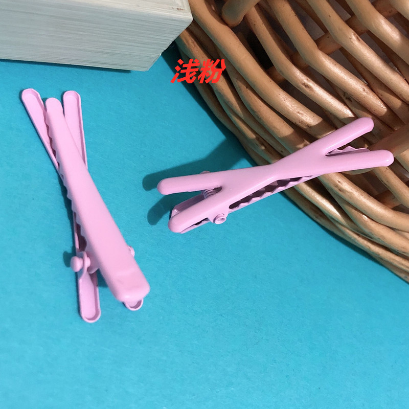 Set de Pinzas Cruzadas Coreanas en Colores Primavera - Accesorios para Cabello con Esmalte de Moda