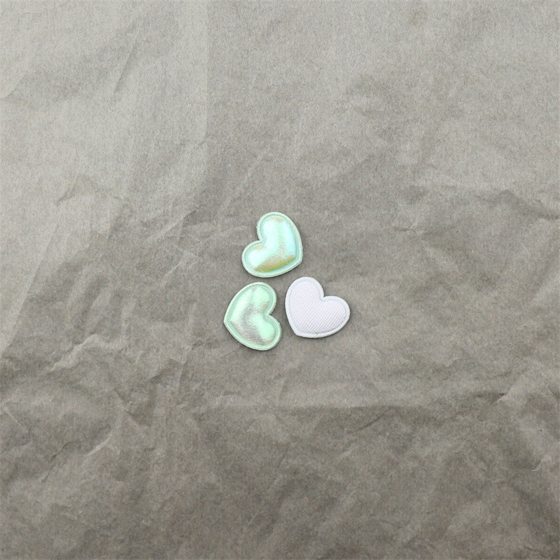 Corazones de Tela en Colores Macarons - Componentes para Fabricación de Accesorios de Pelo, Ropa, Juguetes y Manualidades - Proveedor Mayorista