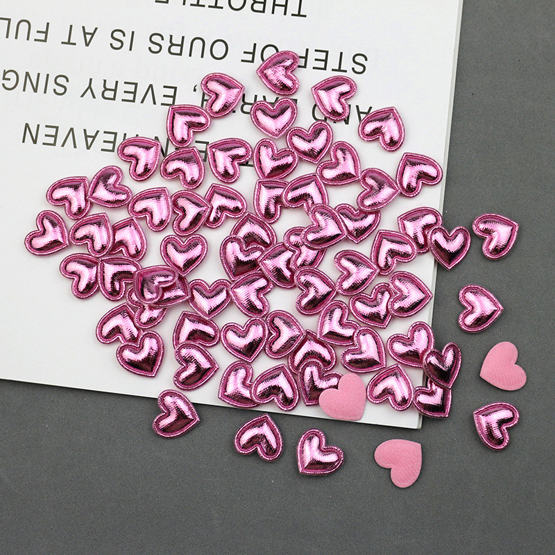 Corazones Brillantes con Estampado para Repostería - Componentes para Decoración de Pasteles, Accesorios Infantiles y Manualidades - Proveedor Mayorista