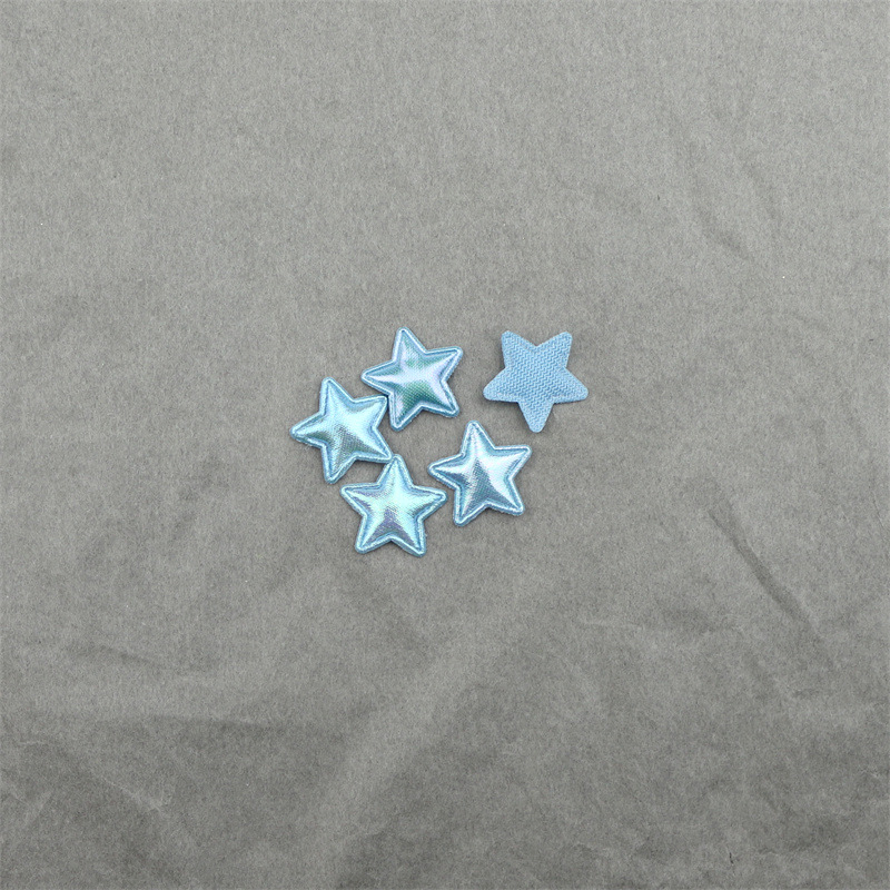 Estrellas de Tela Nacarada de 1.8cm - Componentes para Fabricación de Accesorios de Pelo, Muñecas y Manualidades - Proveedor Mayorista 