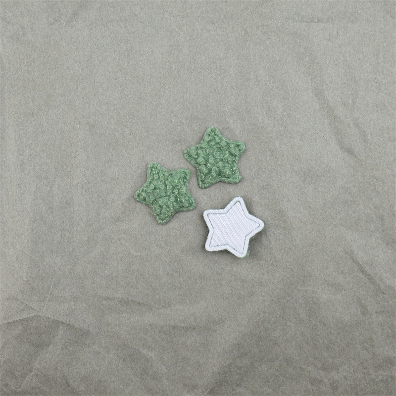 Estrellas de Felpa Tipo Teddy de 3cm - Componentes para Fabricación de Accesorios de Pelo y Manualidades - Proveedor Mayorista