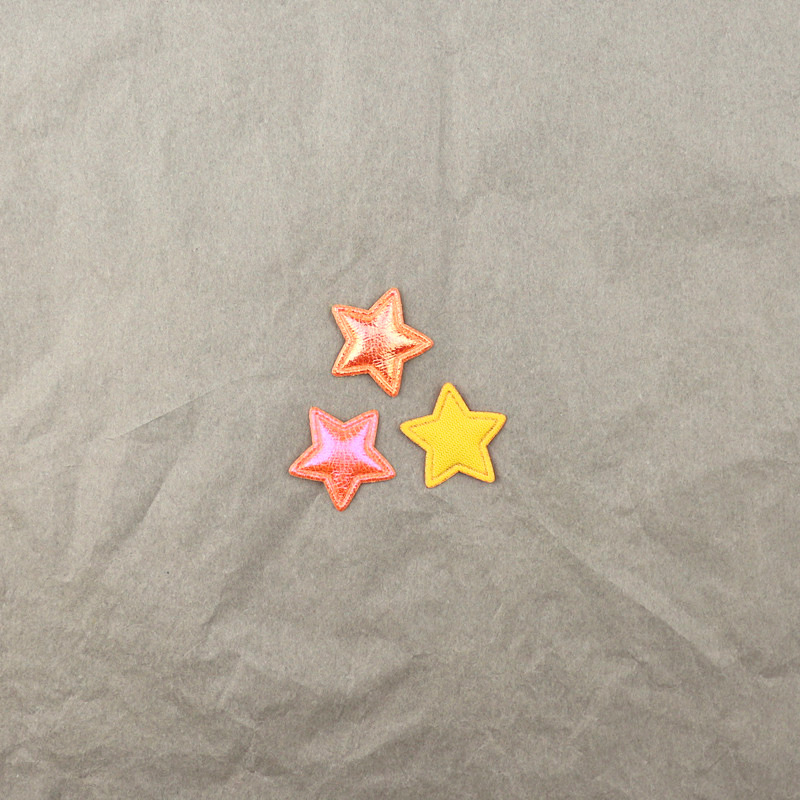 Estrellas de Pana Brillante de 2.5cm - Componentes para Fabricación de Accesorios de Pelo, Ropa y Manualidades - Proveedor Mayorista