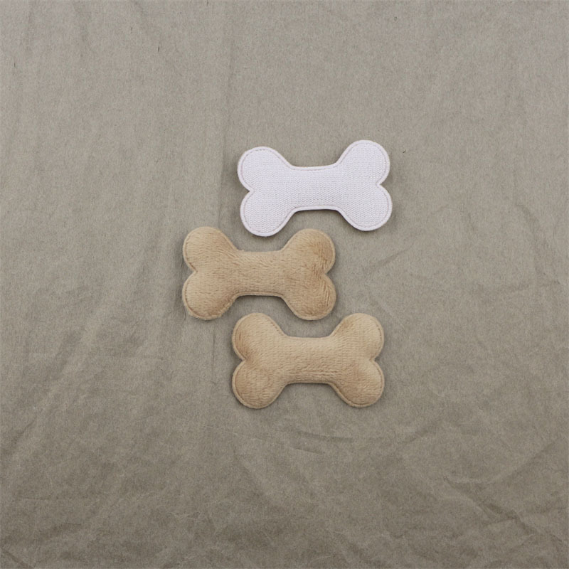 Huesos de Felpa para Mascotas de 4.8cm - Componentes para Fabricación de Accesorios para Mascotas, Ropa, Juguetes y Manualidades - Proveedor Mayorista