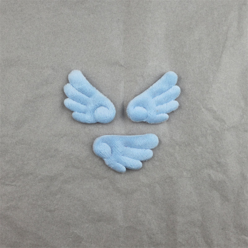 Alas de Ángel de Felpa Doble Cara de 4cm - Componentes para Fabricación de Accesorios de Pelo, Ropa y Manualidades - Proveedor Mayorista