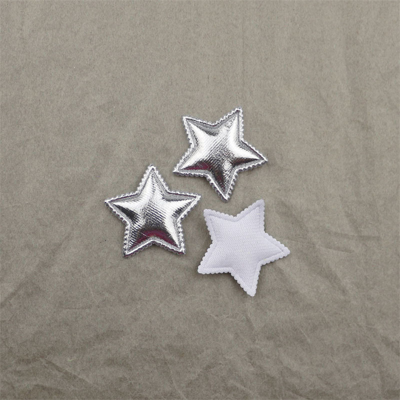 Estrellas de Tela Dorada de 3.1cm - Componentes para Fabricación de Accesorios de Pelo, Ropa, Calzado y Muñecas - Proveedor Mayorista