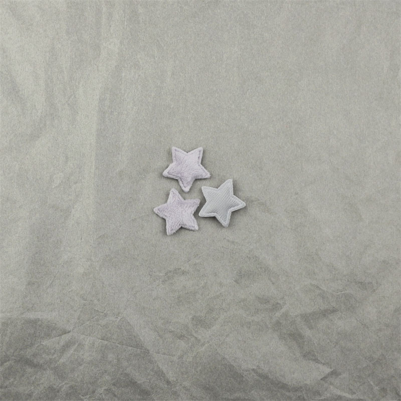 Estrellas de Felpa de 2.5cm para Muñecas - Componentes para Fabricación de Accesorios de Pelo, Ropa y Manualidades - Proveedor Mayorista