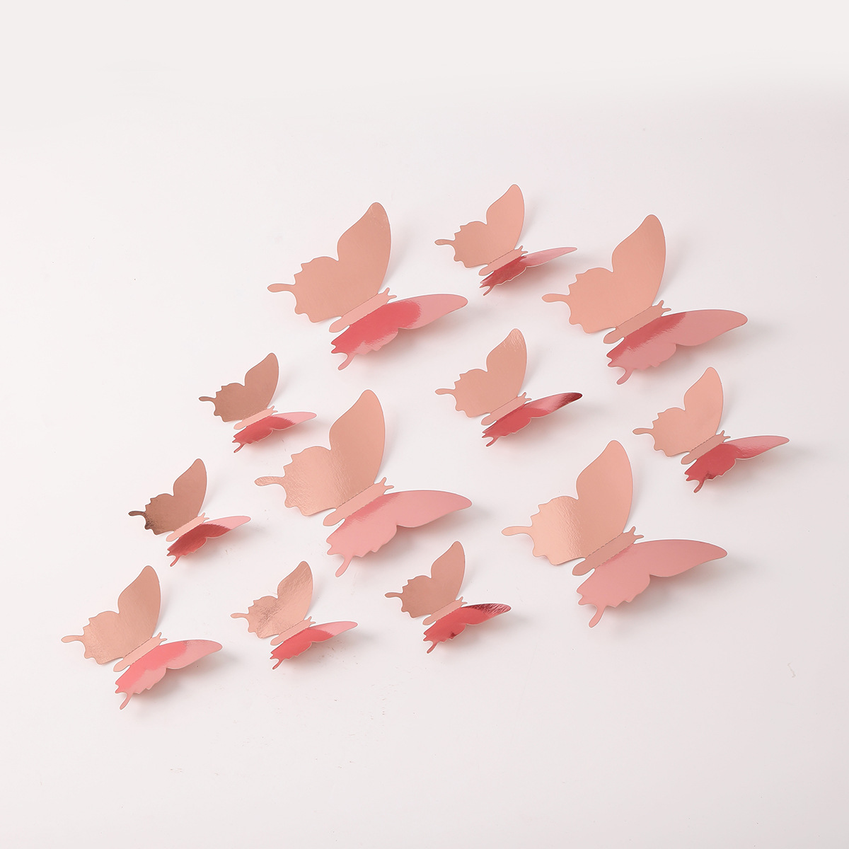 Mariposas 3D Brillantes - Nuevo Diseño Populares para Fiestas - Decoración para Paredes, Escaparates y Fondos de Fotos - Ideales para Eventos y Mayoristas