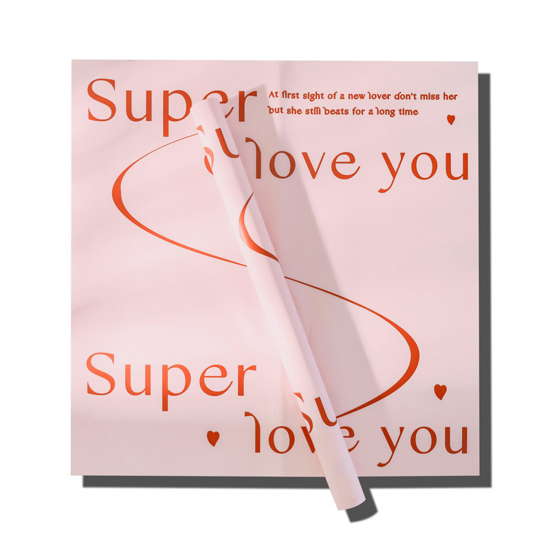 Papel para Ramos en Esfera/Round Bouquet con Letras 'Te Amo' - Tendencia en Redes 2025 - Material Premium para Floristerías - Venta Exclusiva al por Mayor