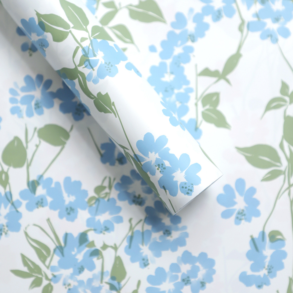 Papel para Envolver Flores con Estampado de Flores Densas 'Floral Cluster' - Film Impermeable Extra Grueso - Diseño de Moda para Florerías - Venta al por Mayor (Mín. 100 Unidades)