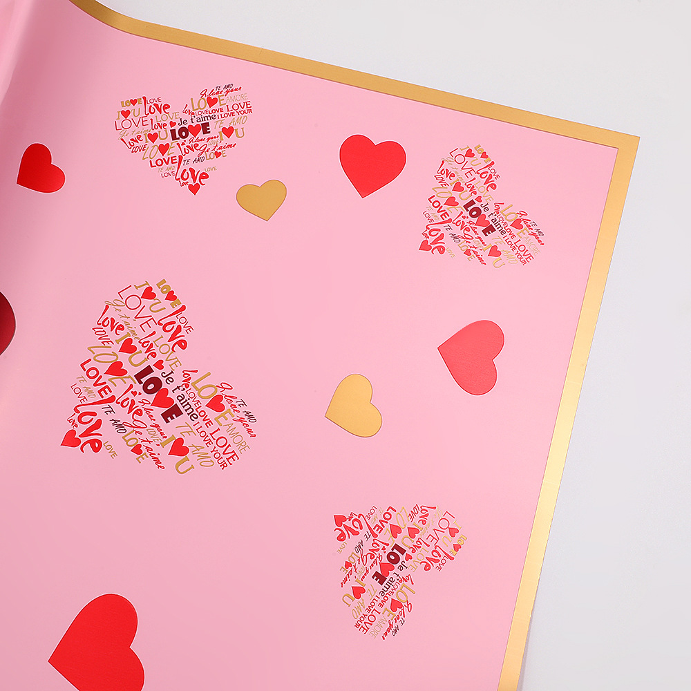 Papel para Envolver Flores 'Qixi - Amor Puro' - Diseño Temático para San Valentín Chino - Suministro Exclusivo para Mayoristas con Previsión de Temporada