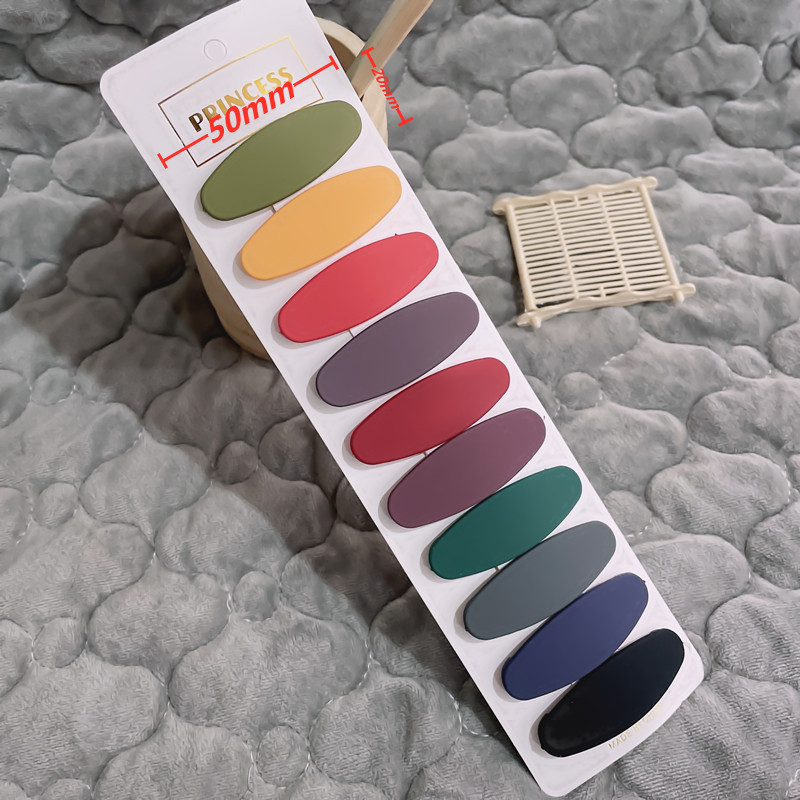 Set Coreano de Broches BB y Pinzas Rectas - Accesorios para Cabello en Esmalte Macaron