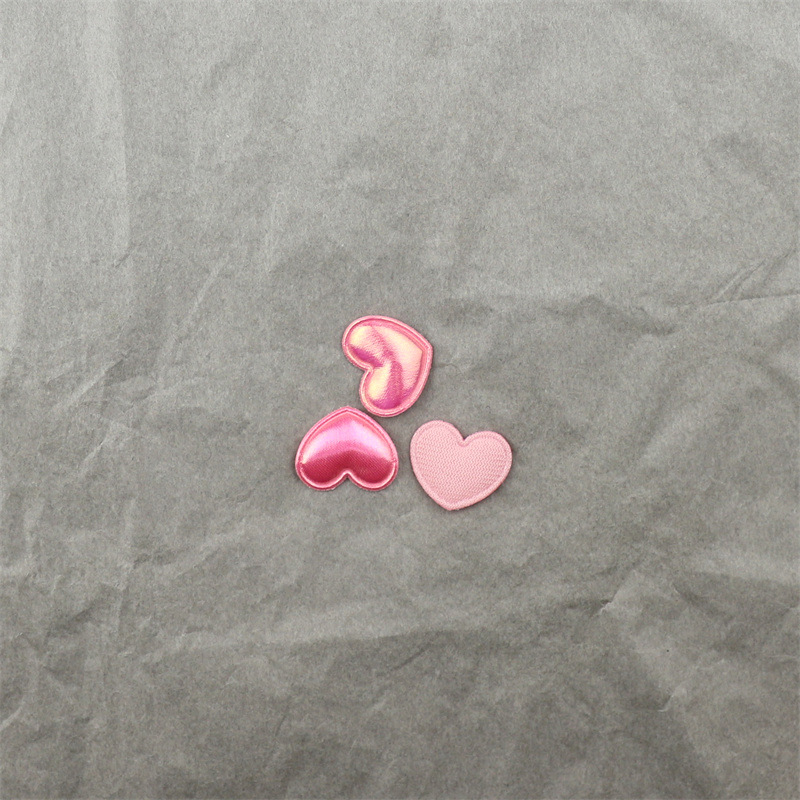 Corazones de Tela en Colores Macarons - Componentes para Fabricación de Accesorios de Pelo, Ropa, Juguetes y Manualidades - Proveedor Mayorista