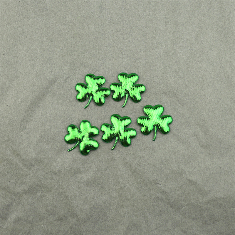 Tréboles de Tela Brillante - Componentes con Purpurina para Fabricación de Accesorios Infantiles, Juguetes y Manualidades - Proveedor Mayorista