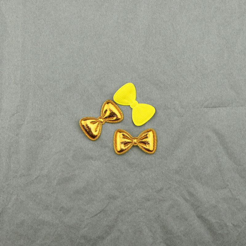 Moños de Tela Dorada de 3cm - Componentes para Decoración de Pasteles, Accesorios de Pelo y Manualidades - Proveedor Mayorista