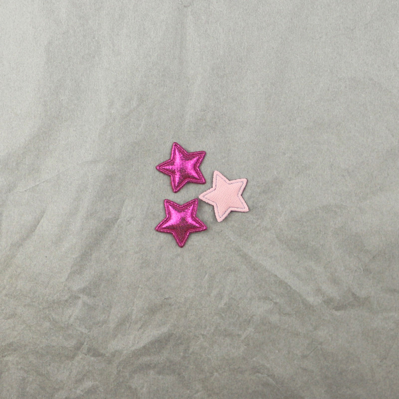 Estrellas de Pana Brillante de 2.5cm - Componentes para Fabricación de Accesorios de Pelo, Ropa y Manualidades - Proveedor Mayorista