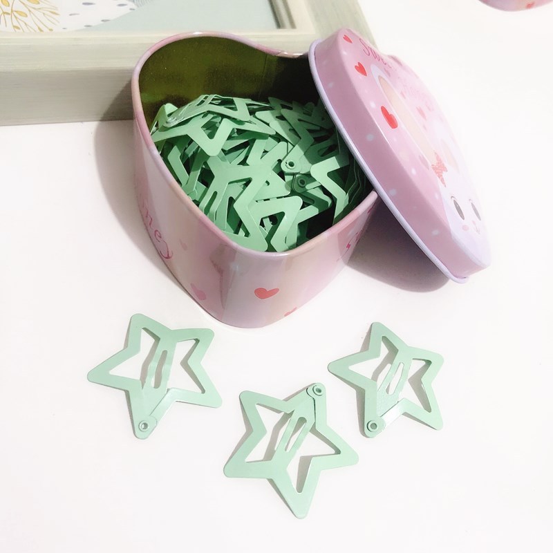Set de 50 Broches BB Estrellados para Niños - Adorables Accesorios para Cabello Infantil de 3CM con Esmalte Seguro