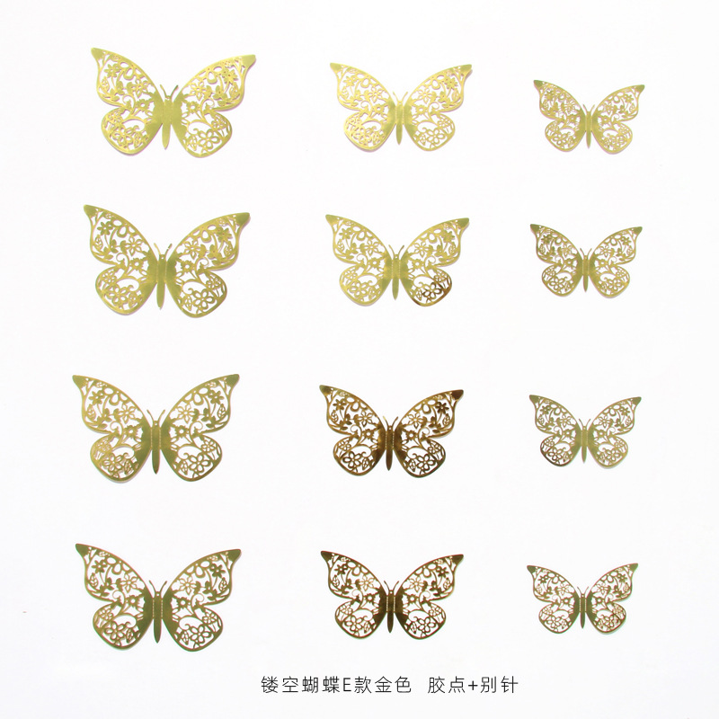 Mariposas 3D para Decoración de Paredes y Cortinas - Adhesivos Creativos para Hogar y Vestidos de Danza - Diseño Artístico para Mayoristas y Eventos