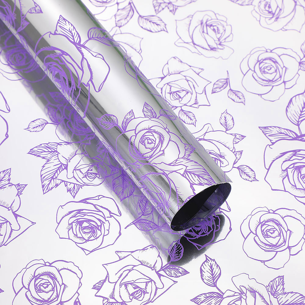 Papel para Flores Estilo Europeo/Americano con Tipografía Inglesa - Superficie Mate (Estilo 'Hansol') - Material Impermeable de Alta Calidad para Floristerías - Venta al por Mayor