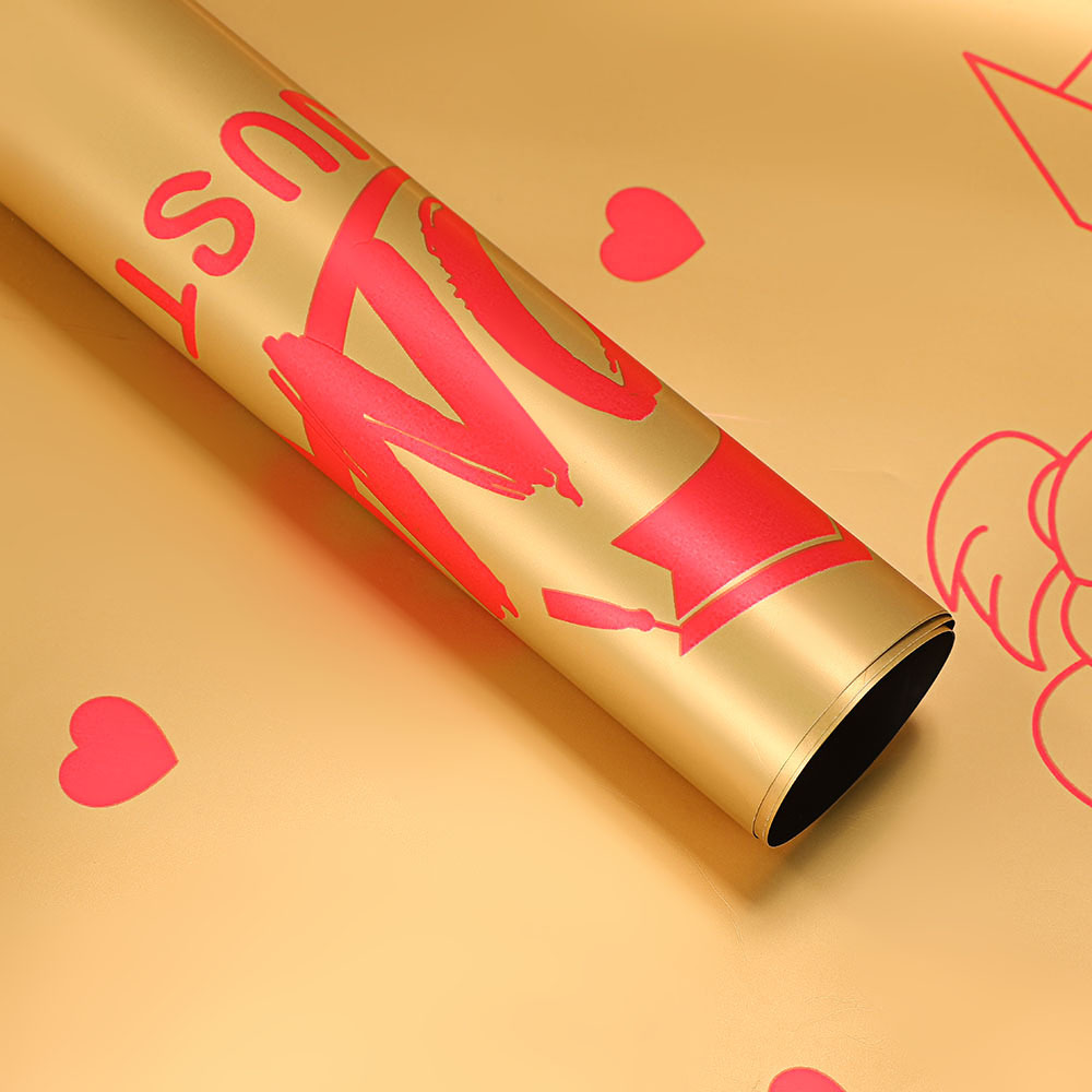 Papel para Flores de Lujo con Diseño Bicolor e Impresión Inglesa - Estilo Europeo Elegante (Tipo Ouya) - Nuevo Diseño 2024 Impermeable - Venta al por Mayor para Floristerías