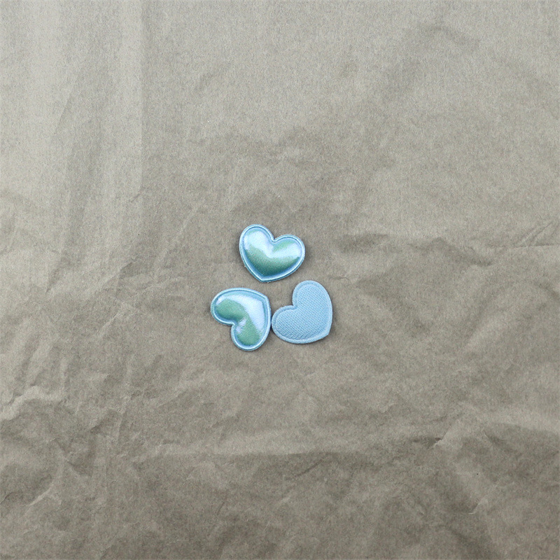 Corazones de Tela en Colores Macarons - Componentes para Fabricación de Accesorios de Pelo, Ropa, Juguetes y Manualidades - Proveedor Mayorista