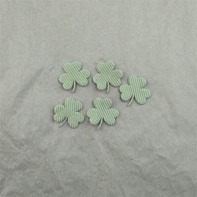 Tréboles de Tela Brillante - Componentes con Purpurina para Fabricación de Accesorios Infantiles, Juguetes y Manualidades - Proveedor Mayorista