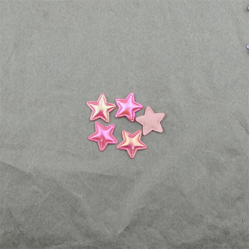 Estrellas de Tela Nacarada de 1.8cm - Componentes para Fabricación de Accesorios de Pelo, Muñecas y Manualidades - Proveedor Mayorista 