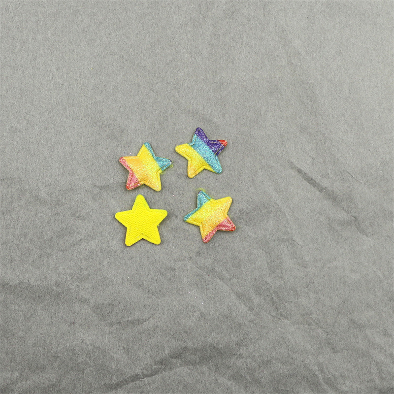 Estrellas Brillantes de 1.8cm con Purpurina - Componentes para Fabricación de Accesorios de Pelo, Muñecas y Manualidades - Proveedor Mayorista