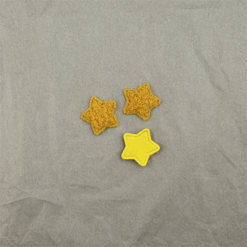 Estrellas de Felpa Tipo Teddy de 3cm - Componentes para Fabricación de Accesorios de Pelo y Manualidades - Proveedor Mayorista