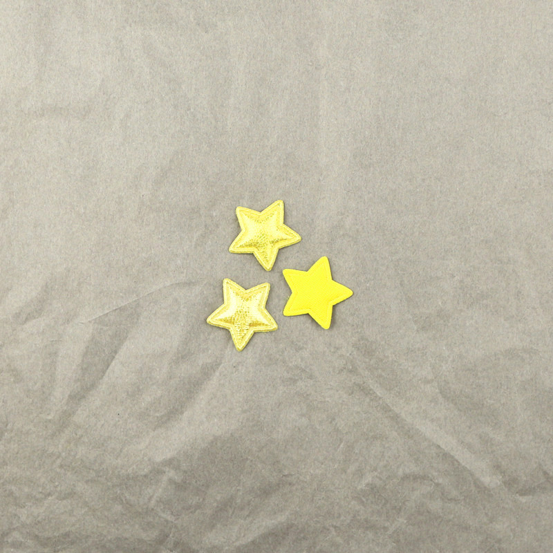 Estrellas de Pana Brillante de 2.5cm - Componentes para Fabricación de Accesorios de Pelo, Ropa y Manualidades - Proveedor Mayorista