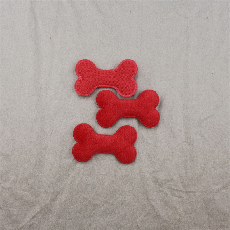 Huesos de Felpa para Mascotas de 4.8cm - Componentes para Fabricación de Accesorios para Mascotas, Ropa, Juguetes y Manualidades - Proveedor Mayorista