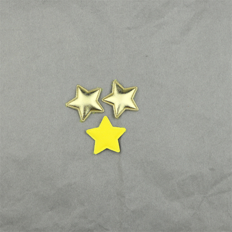 Estrellas de Cuero Sintético de 3.6cm - Componentes para Fabricación de Accesorios de Pelo, Manualidades y Complementos de Moda - Proveedor Mayorista