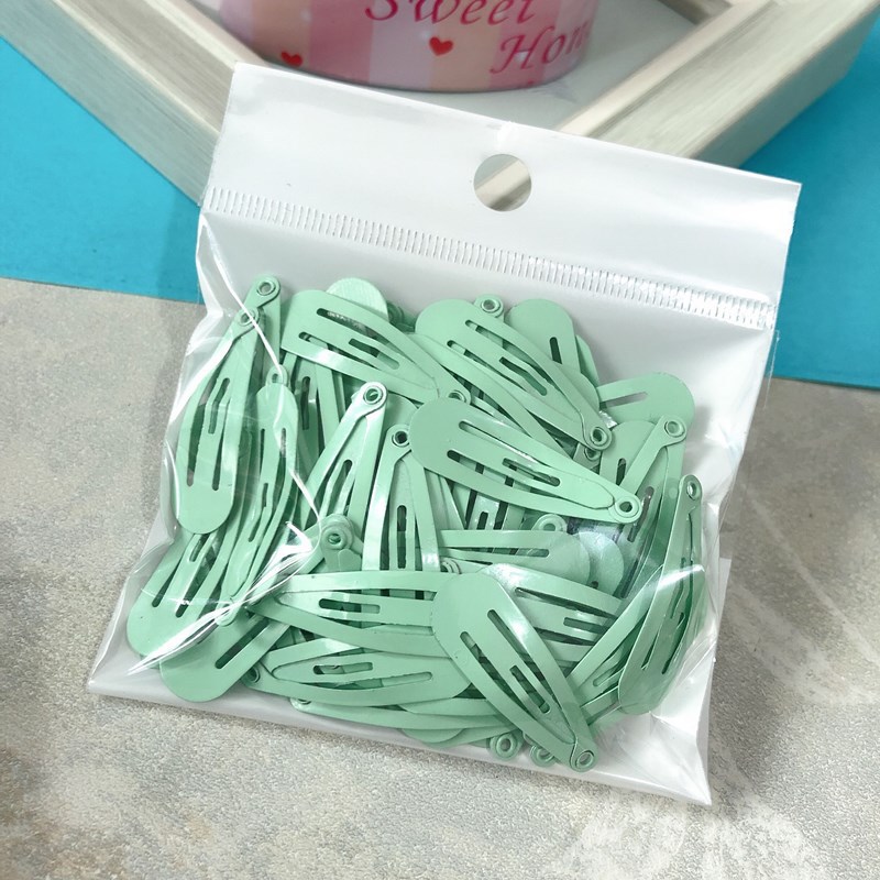 Lote de 100 Broches BB Ecológicos de 3CM - Pinzas en Forma de Lágrima con Esmalte No Tóxico 