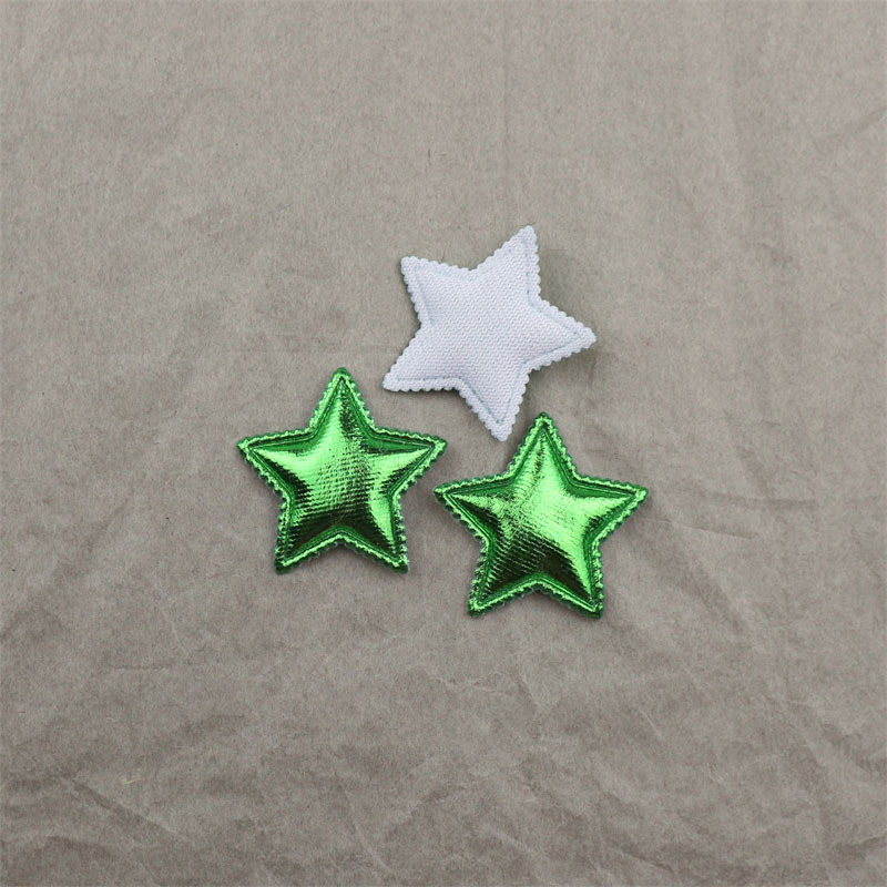 Estrellas de Tela Dorada de 3.1cm - Componentes para Fabricación de Accesorios de Pelo, Ropa, Calzado y Muñecas - Proveedor Mayorista