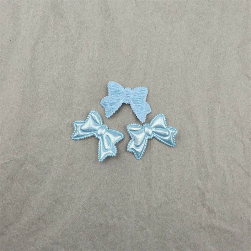 Moños de Tela Nacarada de 3cm - Componentes para Fabricación de Accesorios de Pelo, Ropa, Muñecas, Calzado y Manualidades - Proveedor Mayorista