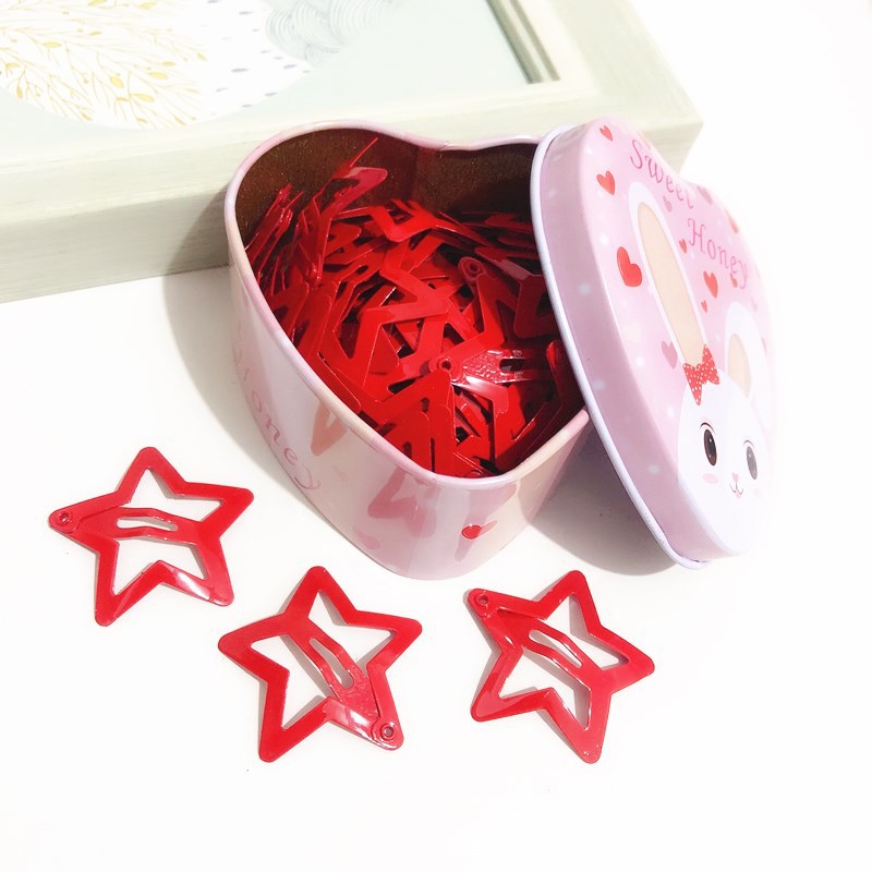 Set de 50 Broches BB Estrellados para Niños - Adorables Accesorios para Cabello Infantil de 3CM con Esmalte Seguro