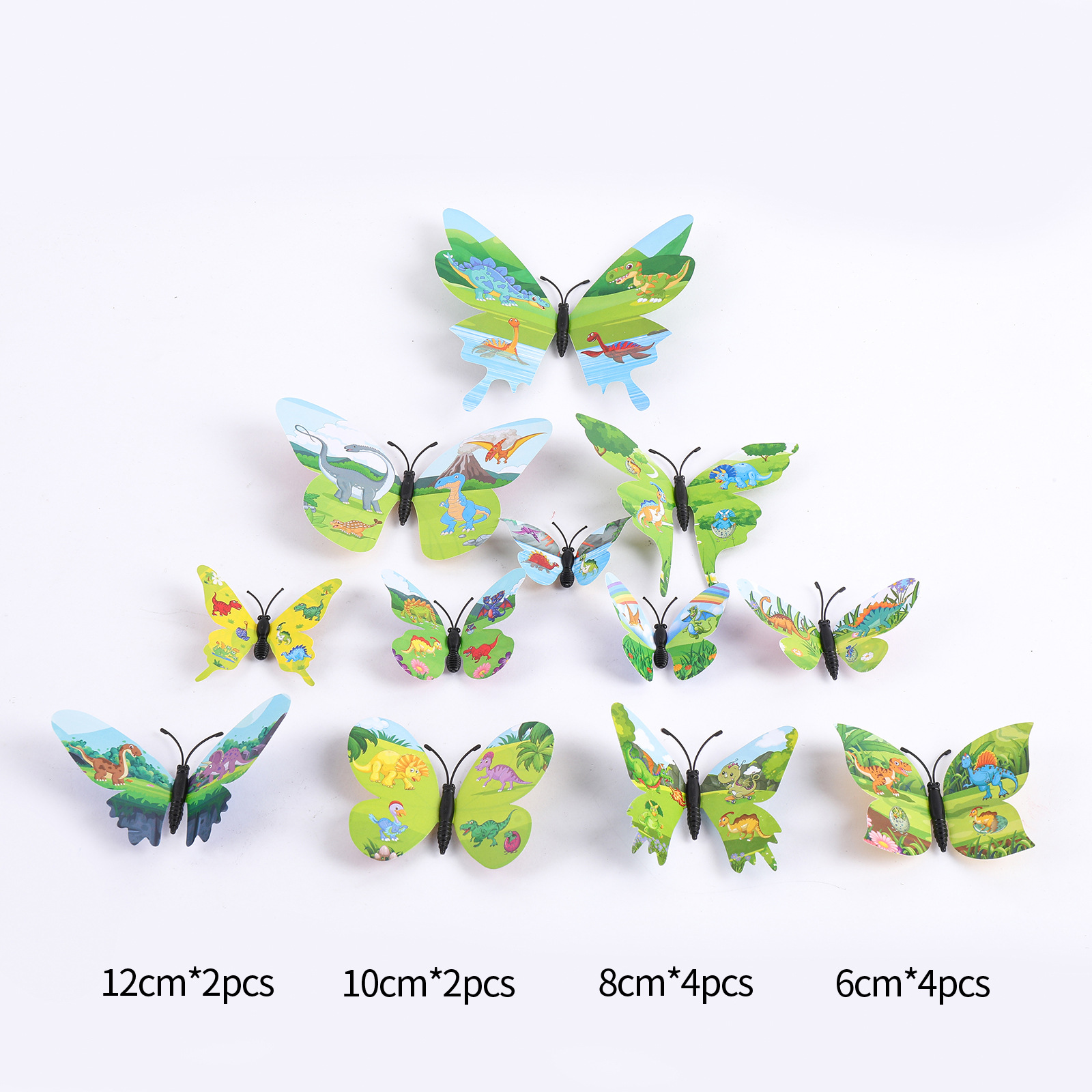 Mariposas de Plástico 3D de una Capa - Adhesivos de Colores Vibrantes para Pared - Decoración Creativa para Hogar y Mayoristas