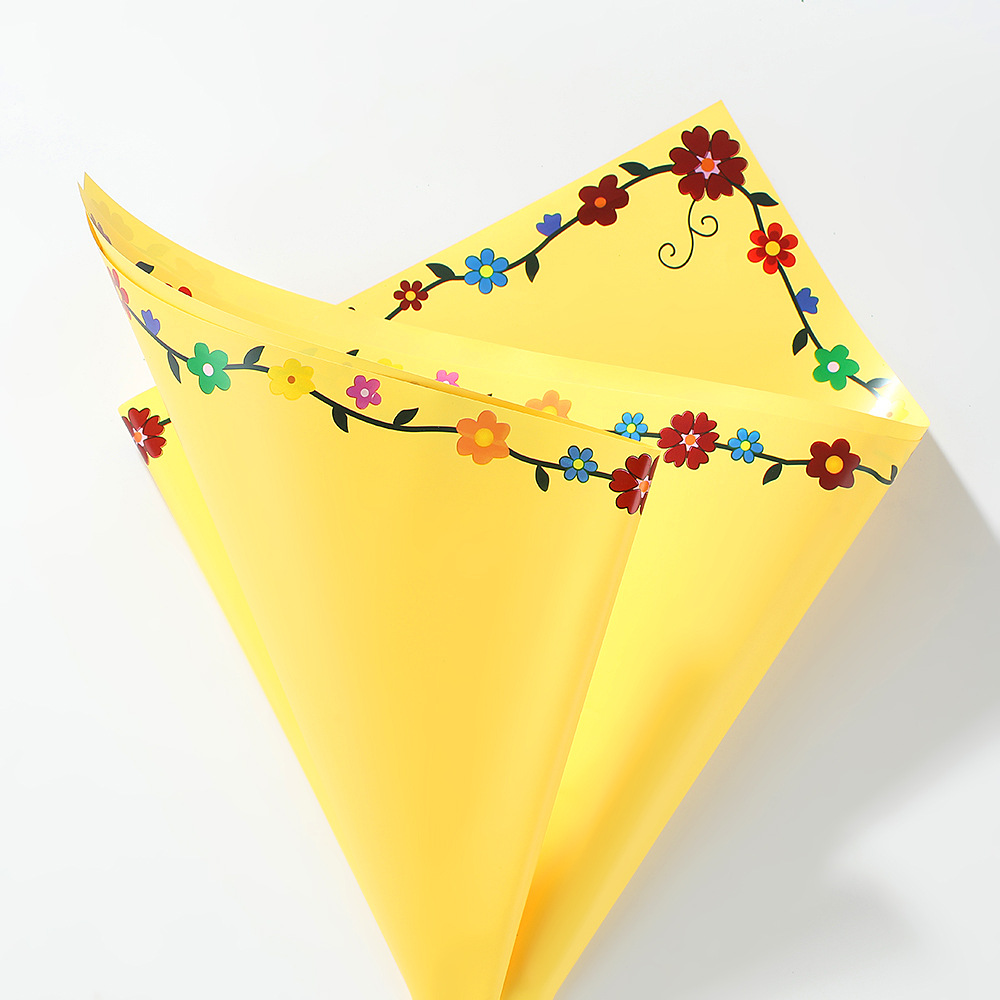 Papel de Estilo Europeo para Envolver Flores - Estampado Multicolor de Pequeñas Flores - Papel Impermeable Extra Grueso - Suministro Exclusivo para Mayoristas Internacionales