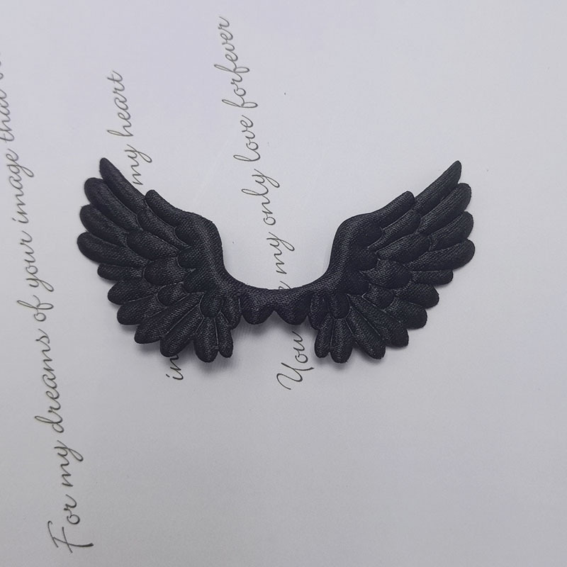 Alas de Ángel de Satén con Estampado por Ultrasonido - Componentes para Decoración de Pasteles, Fabricación de Accesorios, Ropa y Juguetes - Proveedor Mayorista 