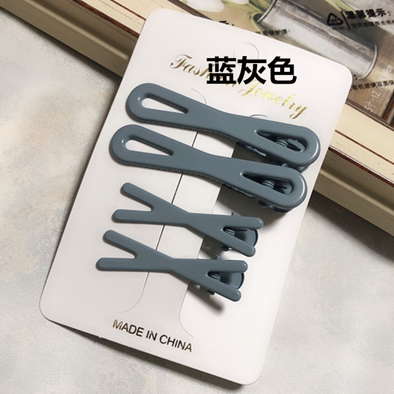 Set de Pinzas de Pato Coreanas en Colores Primavera - Accesorios para Cabello Infantil con Esmalte 