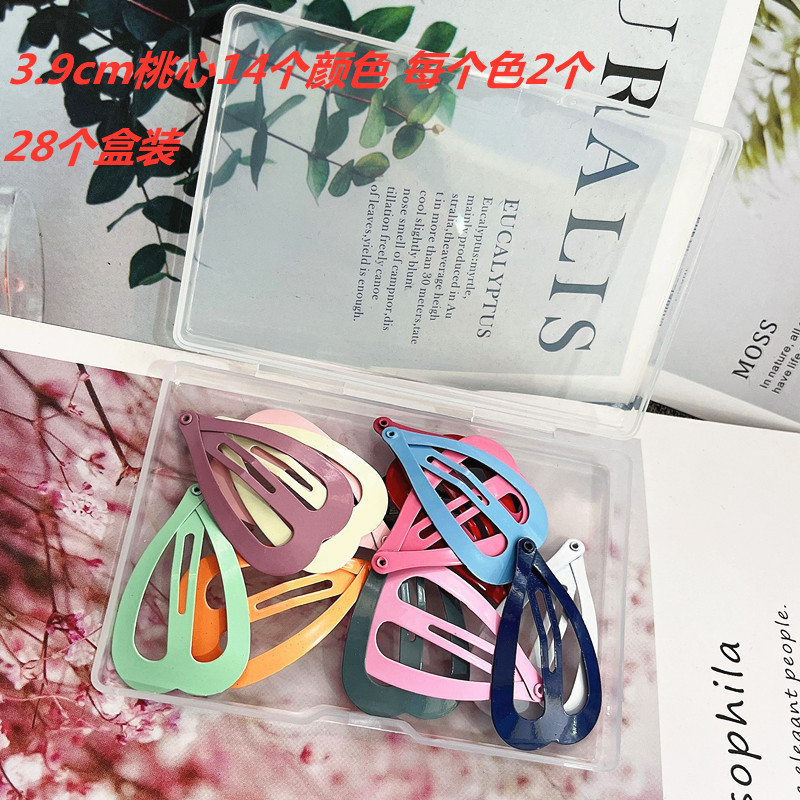 Set de Broches BB Infantiles en Colores Pastel - Pinzas en Forma de Lágrima con Esmalte