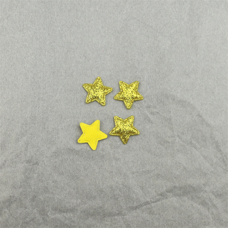 Estrellas Brillantes de 1.8cm con Purpurina - Componentes para Fabricación de Accesorios de Pelo, Muñecas y Manualidades - Proveedor Mayorista
